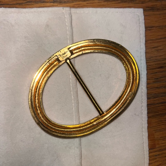 Christian Dior belt buckle or scarf holder - Picture 1 of 2